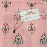 Pink Color Cotton Suit With Mulmul Dupatta