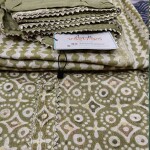 Light Green Rayon Mix And Match Suit With Chiffon Dupatta