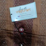 Glace Cotton Brown And Purple Suit with Chiffon Dupatta